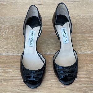 Jimmy Choo 94 Aura Peep Toe D'Orsay Size 37.5